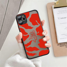 Load image into Gallery viewer, Fashion Leopard Pattern Case For iPhone 13 14 Pro MaxXS Max XR X Shockproof Cover Clear Bumper Women Girl Phone Case Cover with Black Leopard Print Designed for iPhone
