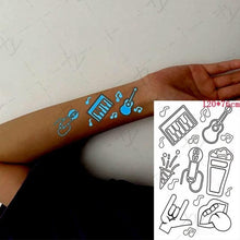 Load image into Gallery viewer, Fashion Luminous Sticker Tattoos Waterproof Temporary Different Luxury Tattoos For Womens Mens Kids
