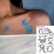 Load image into Gallery viewer, Fashion Luminous Sticker Tattoos Waterproof Temporary Different Luxury Tattoos For Womens Mens Kids

