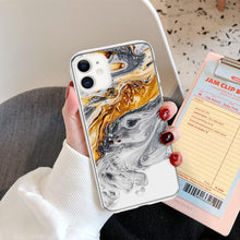 Load image into Gallery viewer, Fashion Marble Pattern Phone Case For iPhone 13 12 11 Pro Max 7 8 6 6S Plus X XR XS Max 12Mini 5 5S SE Cute Soft TPU Cover Full Body Protection with Raised Bezel
