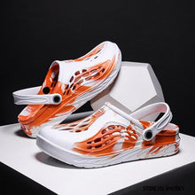 Load image into Gallery viewer, Fashion Men Sandals Summer Hole Rubber Clogs Garden Shoes Beach Flat Slippers Slip On Beach Sandals Lightweight Slippers Water Shoes

