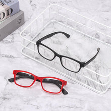 Load image into Gallery viewer, Fashion Men Women Reading Glasses Rectangle Spring Anti Glare Lightweight Reading Eyeglasses No Screw Detachable Design Eyeglasses Hyperopia Presbyopia Vision Care Eyewear
