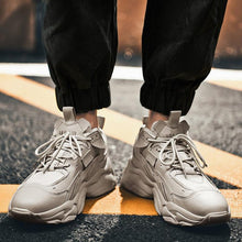Load image into Gallery viewer, Fashion Mens Sneakers White Trend Casual Comfortable Black Mens Chunky Sneaker Design Summer White Outdoor Running Tennis Sneakers Sport Fashion Comfortable Casual Mens Sneakers
