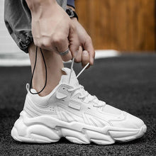Load image into Gallery viewer, Fashion Mens Sneakers White Trend Casual Comfortable Black Mens Chunky Sneaker Design Summer White Outdoor Running Tennis Sneakers Sport Fashion Comfortable Casual Mens Sneakers
