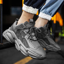 Load image into Gallery viewer, Fashion Mens Sneakers White Trend Casual Comfortable Black Mens Chunky Sneaker Design Summer White Outdoor Running Tennis Sneakers Sport Fashion Comfortable Casual Mens Sneakers
