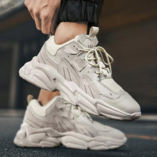 Load image into Gallery viewer, Fashion Mens Sneakers White Trend Casual Comfortable Black Mens Chunky Sneaker Design Summer White Outdoor Running Tennis Sneakers Sport Fashion Comfortable Casual Mens Sneakers
