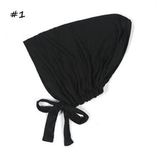 Load image into Gallery viewer, Fashion Modal Under Scarf  Hijab Turban Cap Cotton With Band Adjustable Inner Hijab cap Muslim Turban Hijab Cap For Women
