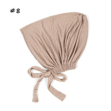 Load image into Gallery viewer, Fashion Modal Under Scarf  Hijab Turban Cap Cotton With Band Adjustable Inner Hijab cap Muslim Turban Hijab Cap For Women
