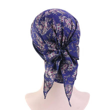 Load image into Gallery viewer, Fashion Printed Flowers Soft Beanie Turban Hat Inner Hijabs Cap Muslim Head Scarf Turban Bonnet Ladies Wrap Under Hijab Caps For Women
