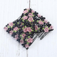 Load image into Gallery viewer, Fashion Professional Hair Comb Ladies Magic Beads Elasticity Double Bead String Clamp Stretchy Gorgeous Hair Accessories For Women for Valentine's Day
