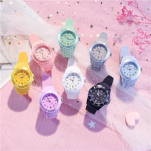 Load image into Gallery viewer, Fashion Silicone Women Watches Simple Sport Quartz Wristwatches Fresh Children Clock Casual Quartz Wristwatch Silicone Band Watch For Women Girls Student Watches
