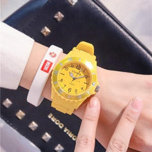 Load image into Gallery viewer, Fashion Silicone Women Watches Simple Sport Quartz Wristwatches Fresh Children Clock Casual Quartz Wristwatch Silicone Band Watch For Women Girls Student Watches
