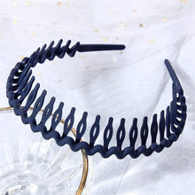 Load image into Gallery viewer, Fashion Simple Headdress Solid Color Resin Hair Comb Hairbands Headband Hair Hoop Bezel With Teeth Gorgeous Hair Accessories For Women
