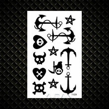 Load image into Gallery viewer, Fashion Small Sexy Black Temporary Waterproof Tattoo Cute Star Heart Tattoos Sticker Body Finger Tattoo For Kids Womens

