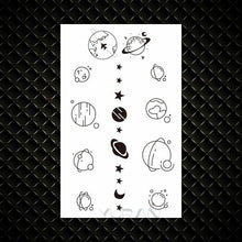 Load image into Gallery viewer, Fashion Small Sexy Black Temporary Waterproof Tattoo Cute Star Heart Tattoos Sticker Body Finger Tattoo For Kids Womens
