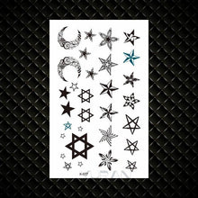 Load image into Gallery viewer, Fashion Small Sexy Black Temporary Waterproof Tattoo Cute Star Heart Tattoos Sticker Body Finger Tattoo For Kids Womens
