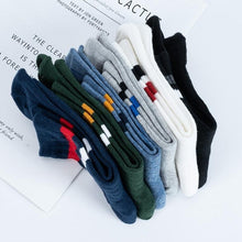Load image into Gallery viewer, Fashion Socks Cotton Rainbow Color Black And White Christmas Gift Classic Warm Casual Tide Harajuku Funny Cute Pop Korean Socks Short Socks For Men And Women
