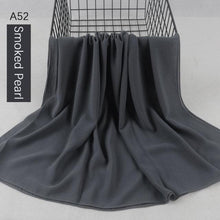 Load image into Gallery viewer, Fashion Soft Long Plain High Quality Premium Heavy Lightweight Elegant Chiffon Hijab Scarf  Scarves Hijabs Lightweight Islamic Head Wear Escharpe Shawls Long Shawls For Women
