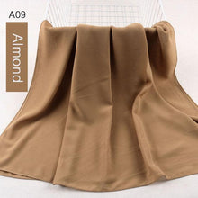 Load image into Gallery viewer, Fashion Soft Long Plain High Quality Premium Heavy Lightweight Elegant Chiffon Hijab Scarf  Scarves Hijabs Lightweight Islamic Head Wear Escharpe Shawls Long Shawls For Women
