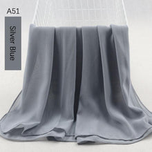 Load image into Gallery viewer, Fashion Soft Long Plain High Quality Premium Heavy Lightweight Elegant Chiffon Hijab Scarf  Scarves Hijabs Lightweight Islamic Head Wear Escharpe Shawls Long Shawls For Women
