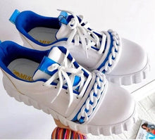 Load image into Gallery viewer, Fashion Spring New Purple Shoes Platform Sneakers Women Tenis Casual Shoes Lightweight Comfortable Vulcanize Shoes Luxury Fashion Womens Leather Sneakers
