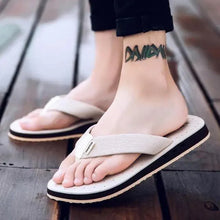 Load image into Gallery viewer, Fashion Summer Big Size Youth Slippers For Men Women Massage Non-Slip Cool Outside Flip Flops Breathable Thick-Soled Slippers
