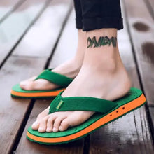 Load image into Gallery viewer, Fashion Summer Big Size Youth Slippers For Men Women Massage Non-Slip Cool Outside Flip Flops Breathable Thick-Soled Slippers
