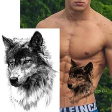 Load image into Gallery viewer, Fashion Temporary Sticker Tiger Tattoo Waterproof Removable Realistic Body Tatoo For Mens
