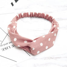 Load image into Gallery viewer, Fashion Wave Point Knot Headband Women Turban Elastic Hairband Head Wrap Hair Accessories for Girls Lady Headwear Hair Band Gorgeous Hair Accessories For Women
