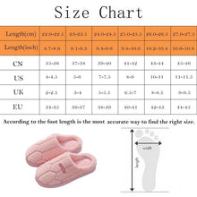 Load image into Gallery viewer, Fashion Winter Home Plush Slippers For Women Couples Non Slip House Shoes Unisex Men Indoor Bedrom House Slippers Cozy Fluff Bedroom Slippers Spa Slippers Closed Toe Design
