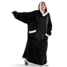 Load image into Gallery viewer, Fashion Winter Oversized Hoodies Sweatshirt Women Men Pullover Giant TV Blanket Hoodie Super Long Blanket With Sleeves  Super Long Flannel Blanket with Sleeves Winter Hoodie for Women Men Giant Fleece Pullover Oversized Hoodie
