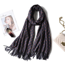 Load image into Gallery viewer, Fashion Winter Solid Soft Scarf Cashmere Lightweight Scarves Shawls Cashmere Escharpe Scarfs Lightweight Shawls Hijabs Shawls Escharpe Elegant Wrap Blanket Bandana Tassel For Lady
