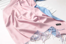 Load image into Gallery viewer, Fashion Winter Solid Soft Scarf Cashmere Lightweight Scarves Shawls Cashmere Escharpe Scarfs Lightweight Shawls Hijabs Shawls Escharpe Elegant Wrap Blanket Bandana Tassel For Lady
