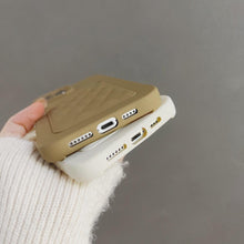 Load image into Gallery viewer, Fashion Women Luxury Pattern Wallet Case For iPhone 14 11 12 13 Pro Max Soft Silicone Card Holder Cover Silicone Case With Card Holder Compatible with iPhone
