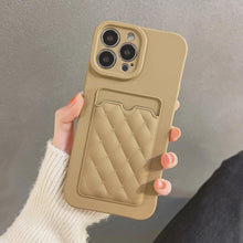 Load image into Gallery viewer, Fashion Women Luxury Pattern Wallet Case For iPhone 14 11 12 13 Pro Max Soft Silicone Card Holder Cover Silicone Case With Card Holder Compatible with iPhone
