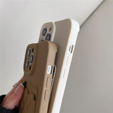Load image into Gallery viewer, Fashion Women Luxury Pattern Wallet Case For iPhone 14 11 12 13 Pro Max Soft Silicone Card Holder Cover Silicone Case With Card Holder Compatible with iPhone
