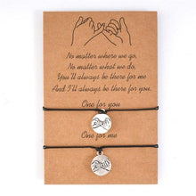 Load image into Gallery viewer, Fashion Women Pinky Promise Couple Bracelet Pinky Swear Friendship Pinky Promise Charm Best Friend Distance Matching Friendship Bracelets Gift For Friend Mother Couple Family Women Teen Girls

