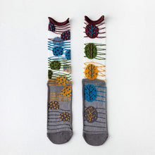 Load image into Gallery viewer, Fashion Women Socks New Spring Summer Mesh Thin Long Printed Socks Women Casual Breathable Fresh Flower Socks Korea Style Color Thin Socks For Women
