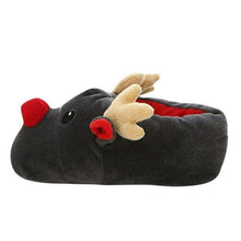 Load image into Gallery viewer, Fashion Women Warm Slippers Autumn Winter Soft Plush Christmas Deer Cotton Slippers Home Indoor Cute Slippers Warm Home Slippers Woman'S Plush Cotton Shoes Comfy Slipper For Girls Indoor Outdoor Soft Bottom Non-Slip Floor Shoes
