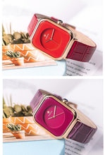 Load image into Gallery viewer, Fashion Women Watches White Leather Minimalist Rectangle Ladies Quartz Dress Wristwatch Fashion Leather Wrist Watch Rectangle Elegant Simple Dial Analog Quartz Dress Watch
