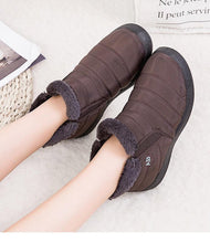 Load image into Gallery viewer, Fashion Womens Waterproof Boots Snow Boots For Winter Casual Lightweight Ankle Warm Winter Boots Fur Lined Warm Ankle Boots Slip On Waterproof Outdoor Booties Comfortable Shoes For Women
