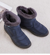 Load image into Gallery viewer, Fashion Womens Waterproof Boots Snow Boots For Winter Casual Lightweight Ankle Warm Winter Boots Fur Lined Warm Ankle Boots Slip On Waterproof Outdoor Booties Comfortable Shoes For Women
