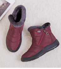 Load image into Gallery viewer, Fashion Womens Waterproof Boots Snow Boots For Winter Casual Lightweight Ankle Warm Winter Boots Fur Lined Warm Ankle Boots Slip On Waterproof Outdoor Booties Comfortable Shoes For Women

