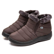Load image into Gallery viewer, Fashion Womens Waterproof Boots Snow Boots For Winter Casual Lightweight Ankle Warm Winter Boots Fur Lined Warm Ankle Boots Slip On Waterproof Outdoor Booties Comfortable Shoes For Women

