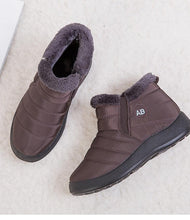 Load image into Gallery viewer, Fashion Womens Waterproof Boots Snow Boots For Winter Casual Lightweight Ankle Warm Winter Boots Fur Lined Warm Ankle Boots Slip On Waterproof Outdoor Booties Comfortable Shoes For Women

