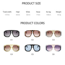 Load image into Gallery viewer, Fashionable &amp; Luxury Round Shape Sunglasses For Men &amp; Women &amp; Designer Oversized &amp; Attractive Personality Colorful Frames Unique Glasses In Retro Style Sunglasses
