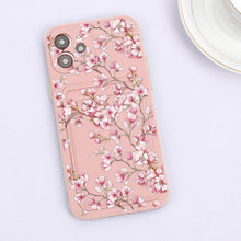Load image into Gallery viewer, Fashionable Anti-Scratch Soft Lining Protective Case For iPhone Cases Card Holder Cute Flower Heart Phone Case For iPhone 12 13 Mini Pro Beautiful Design  Soft Iphone Case

