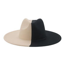 Load image into Gallery viewer, Fashionable Fedora Hats Women Wide Brim Dress Caps  Women's Fedora Hats Elegant Wide Brim Fedora Hat  Wedding Men Hat Warm Retro Style Belt 56-58cm

