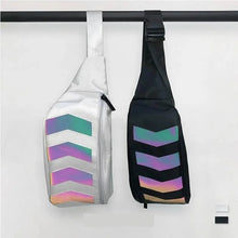 Load image into Gallery viewer, Fashionable Flash Reflective Chest Bag Iridescent Belt  Bum Bag For Travel Festival Sports Unisex Waist Bags
