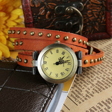 Load image into Gallery viewer, Fashionable River Leather Belt Retro Watch
